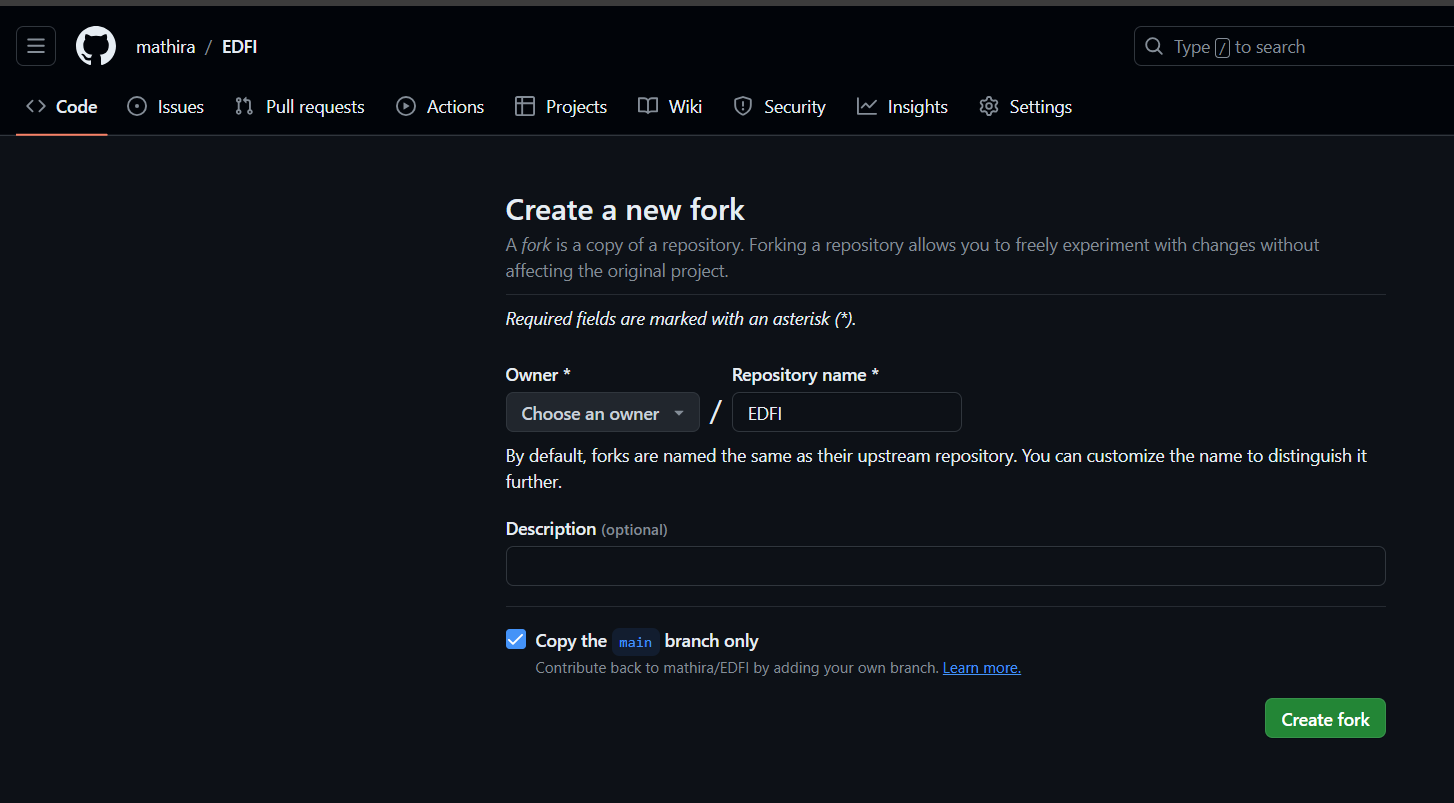 Fork Page